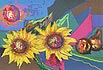 Sunflowers and still-life <br>with the sun