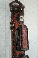 Pool cue case
Genuine leather cue case
Hand tooled design
Erofey Evladin