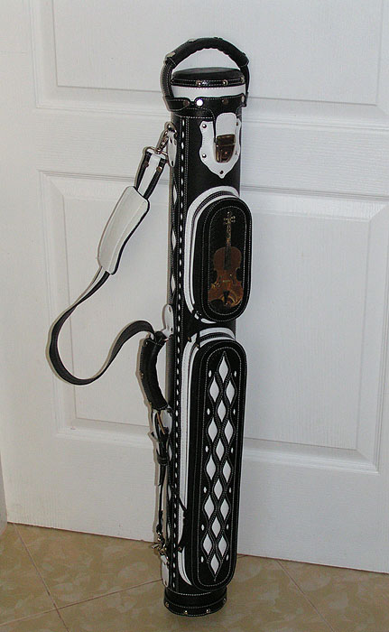 Pool cue case
Genuine leather cue case
Hand tooled design
Erofey Evladin