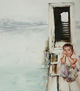 Original oil paintings for sale. Elena Kapustina. `Stairs to the sky`