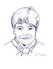 Innocent boy`s smile for photograph