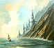 Fantasy paintings.
Original paintings. 
Atlantis beacons