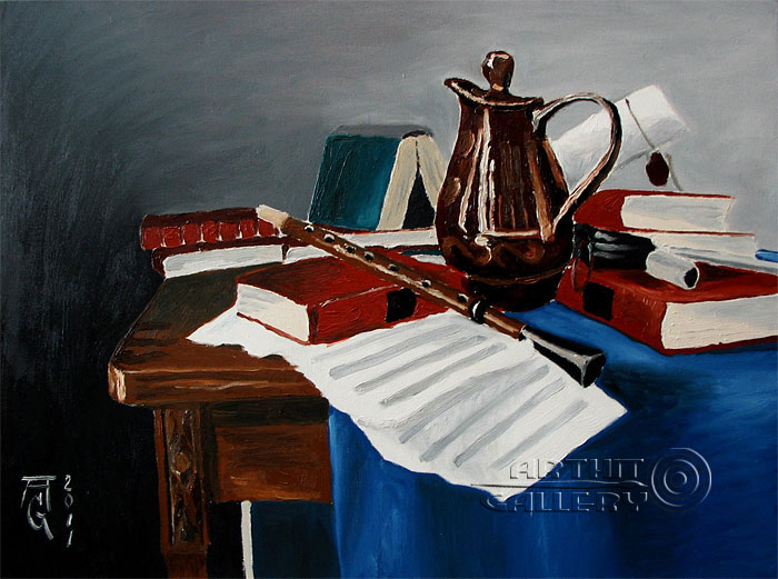 'Still life with a flute'. Gukalov Alexander