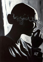 Original paintings
Denis Kirdyanov 
Sitting at an open window that night...