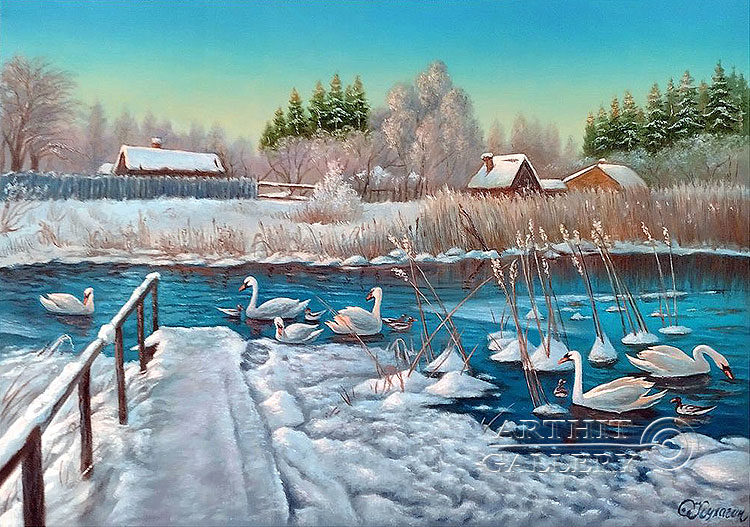 'Winter river'. Kulagin Oleg