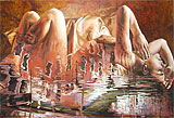 Marina Podgaevskaya. `Venetian woman`. Oil paintings for sale